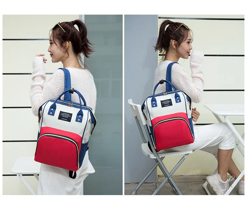 Mummy bag large capacity maternal and child package upgrade version waterproof fashion backpack