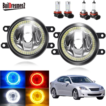 

Angel Eye Fog Light Assembly For Lexus IS IS250 IS350 Saloon 2008-2013 Car 20W Front Bumper Fog Light With Halo Ring DRL H11 12V