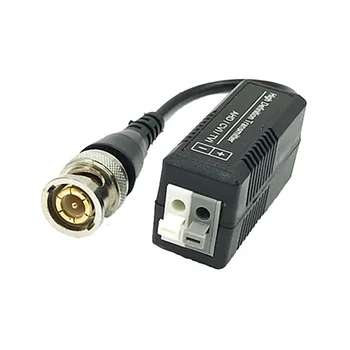 

2 Pcs Analog cable transmitter AHD CVI TVI HD twisted pair transmitter BNC cable Cat5 CCTV Adapter