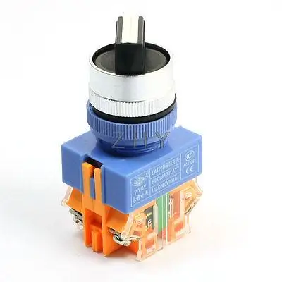 AC 660V 10A DPST 2 положения защелкивающий поворотный Селекторный переключатель