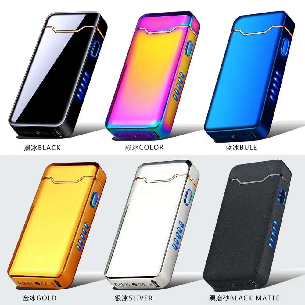New Ignition Arc Electronic USB Electric Flame Lighter Metal Gift AI Charge Protection Cigar Lighters