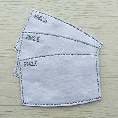 

50pcs/Lot PM2.5 10*7CM Children Filter Paper For Mouth Mask Anti Dust Anti Haze Activated Carbon Filters Pad Layer For Kid Masks
