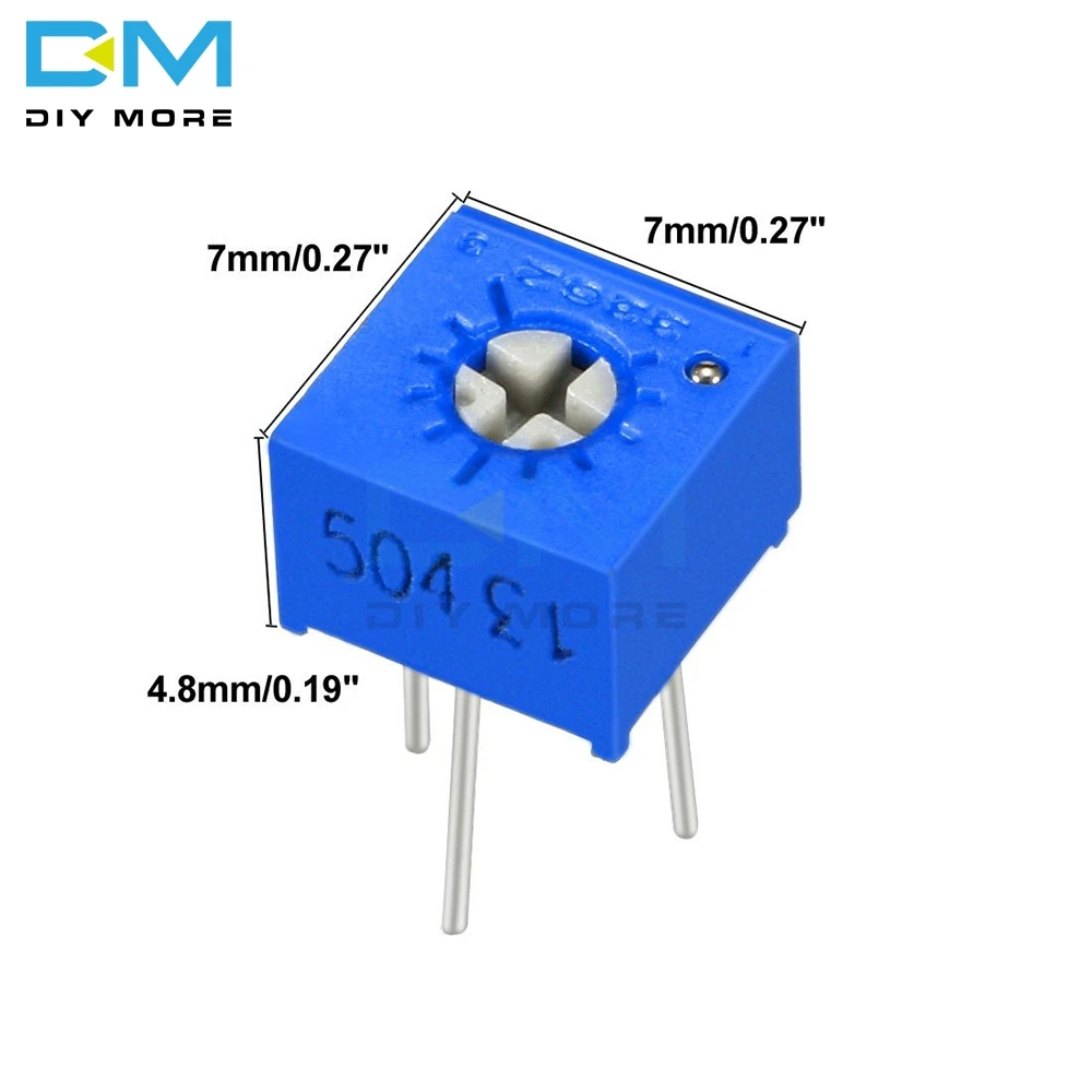 3362P Trimmer Potentiometer Variable Resistor 100R-1M Ohm Cermet Trimpot 5PCS