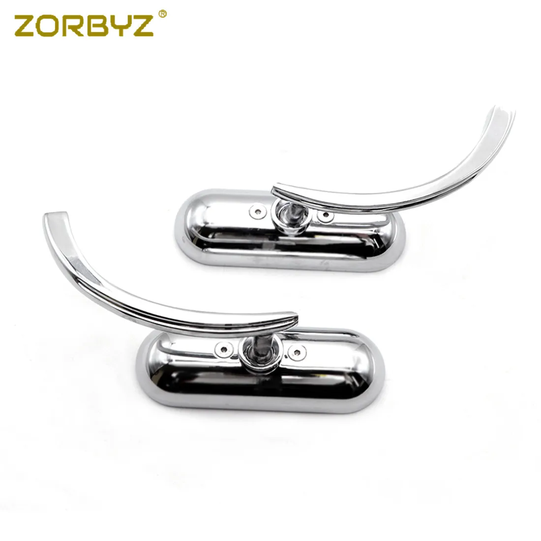 ZORBYZ 1 пара хромированные овальные мотоциклетные мини зеркала для Harley Dyna Softail Sportster
