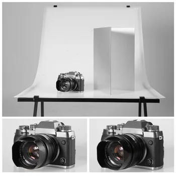 

Foleto Photography Cardboard Folding Reflector Black Silver White Thick Paper Book Board Reflective for Camera photo Shooting