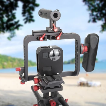 

Waterproof Housing Shell Protective Cage Cover Frame Black Camera Accessories With Lens Cap Aluminum Alloy Durable For GoPro Max