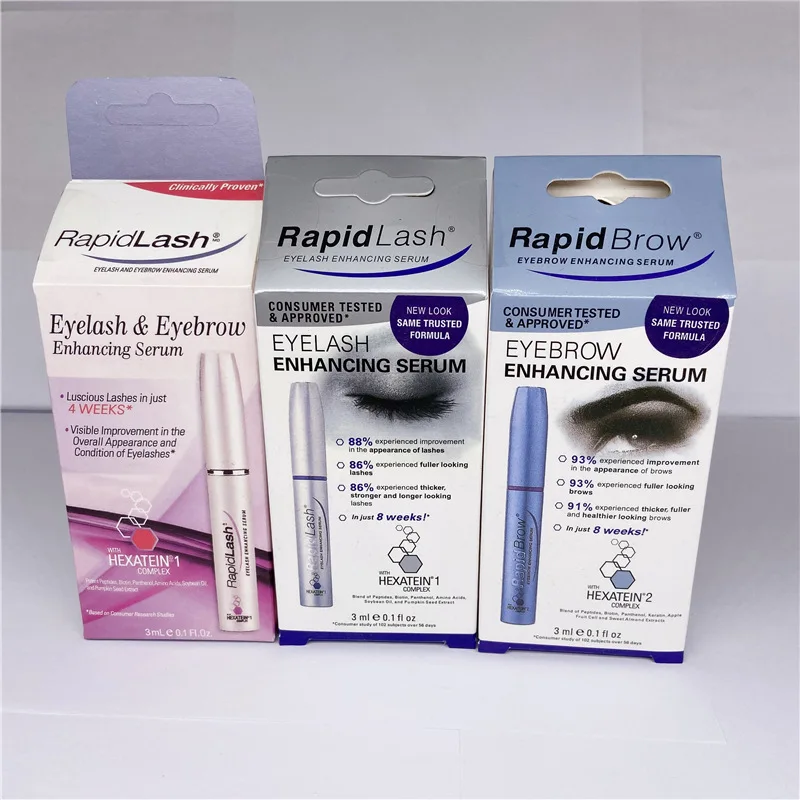 3 мл Сыворотка для бровей Rapidbrow Усилитель роста Hexatein Rapid усиление сыворотка