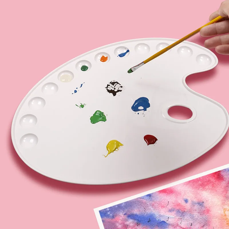 

Students use traditional Chinese painting palette watercolor palette gouache watercolor palette pigment palette
