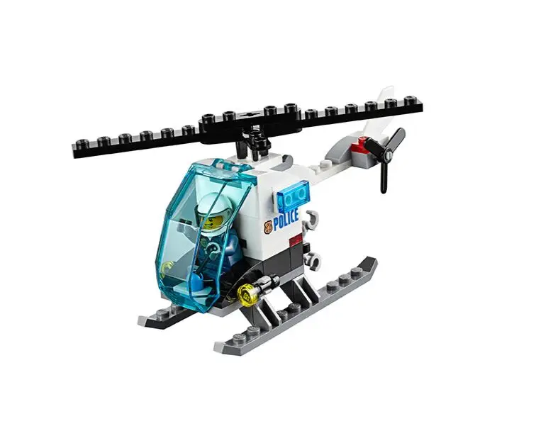 Goedkoop Stad Building Speelgoed Compatibel Met Legoinglys Stad Serie 60130 815pcs Bouwstenen De Gevangenis Eiland Hobby Speelgoed Gift