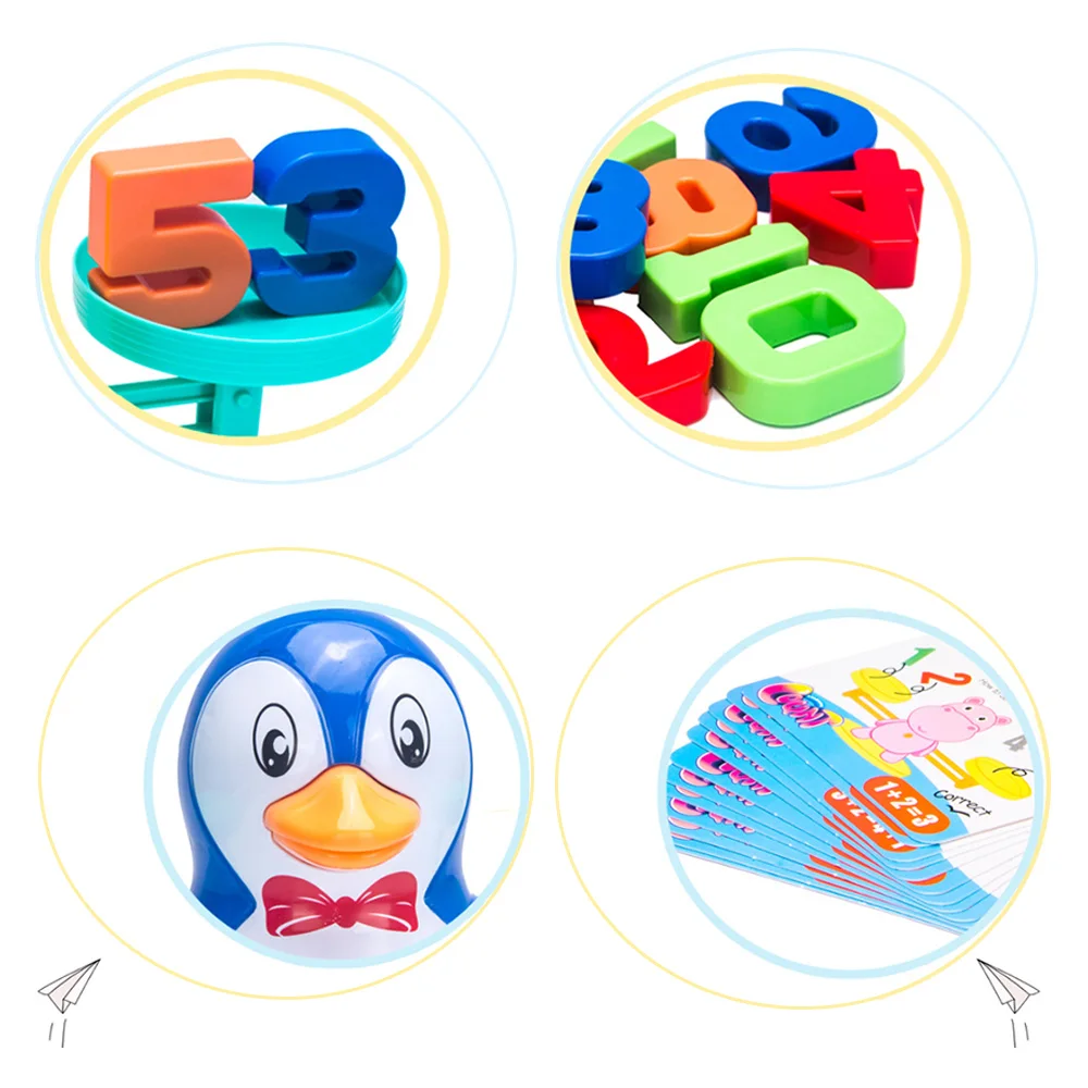 Пингвин Баланс весы математическая игра игрушка Дети Образование цифровое дополнение и вычитание математические весы головоломка игрушка