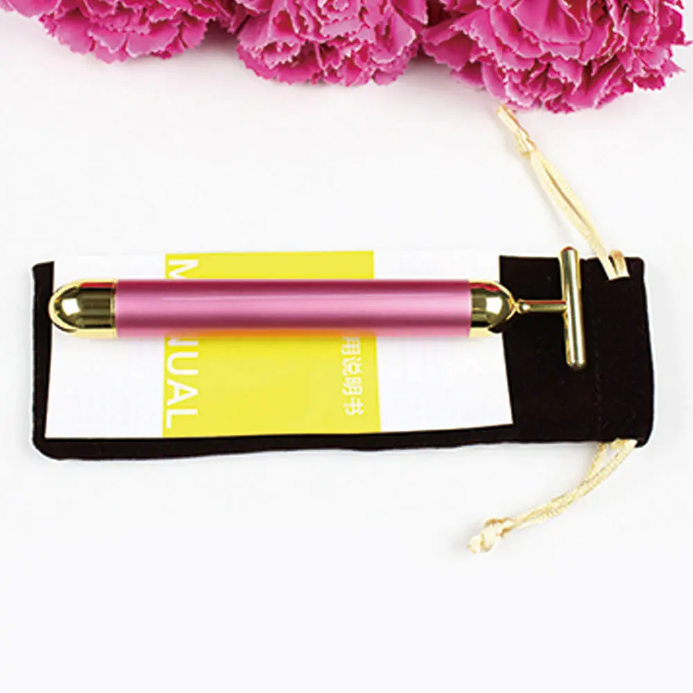 Slimming Face Roller 24k Gold Colour Vibration Facial Beauty Roller Massager Stick Lift Skin Tightening Wrinkle Bar Beauty Tools Slimming Face Roller 24k Gold Colour Vibration Facial Beauty Roller Massager Stick Lift Skin Tightening Wrinkle Bar Beauty Tools