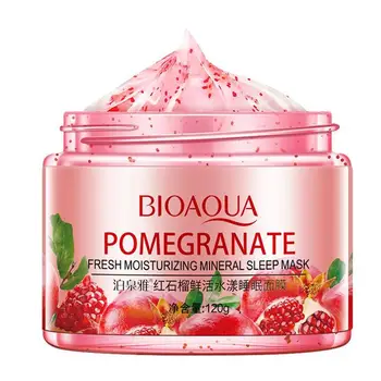 

Pomegranate Sleeping Mask fruit Snail Soothing Gel Sleeping Face Mask Cream Wash-Free Night Cream Skin Care Moisturizing 120ml