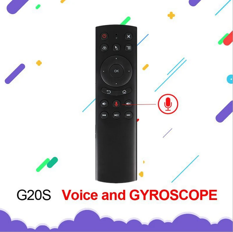 

G20S 2.4G Wireless Gyro Voice Control Air Mouse Remote Control for Set-top Android Windows TV Box