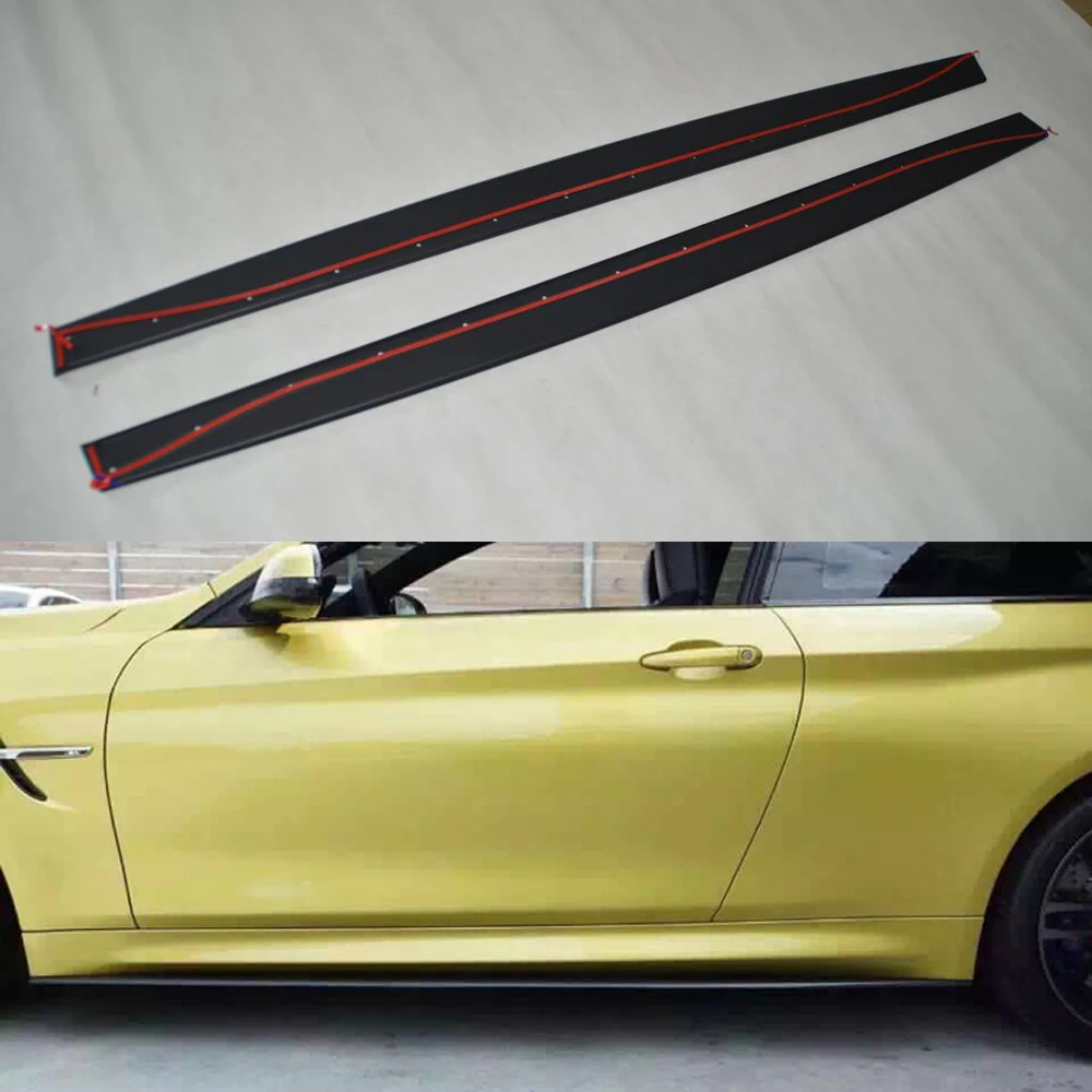 F82 M4 эффективный стиль боковой корпус комплект юбка фартук для BMW 2 двери F80 M3 4 2014