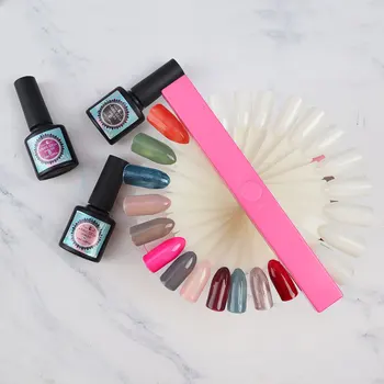 

Fingerqueen Two Colors New36 Sticks Nail Art Display Stand Spiral False Nails Showing Shelf