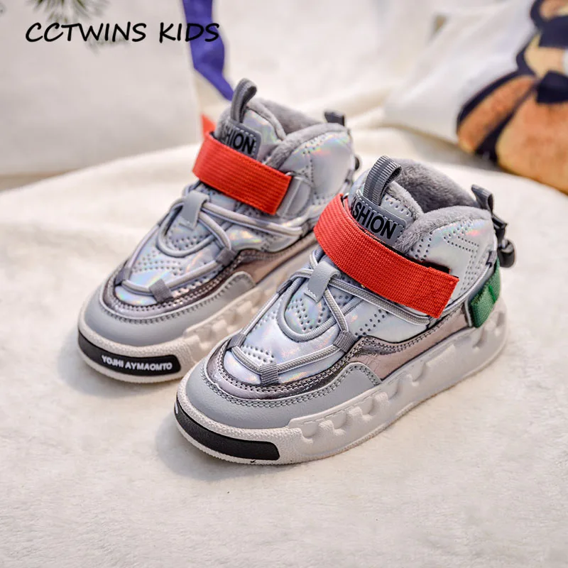 CCTWINS/детская обувь; коллекция года; зимние детские модные кроссовки с высоким берцем; спортивная обувь для маленьких мальчиков; Брендовые повседневные кроссовки для девочек; FH2698