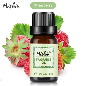 

Mishiu 10ML Strawberry Fragrance Oil Natural Spa Oil Flower Fruit Aromatherapy White Musk Oil Body Massage Thermal Diffusers
