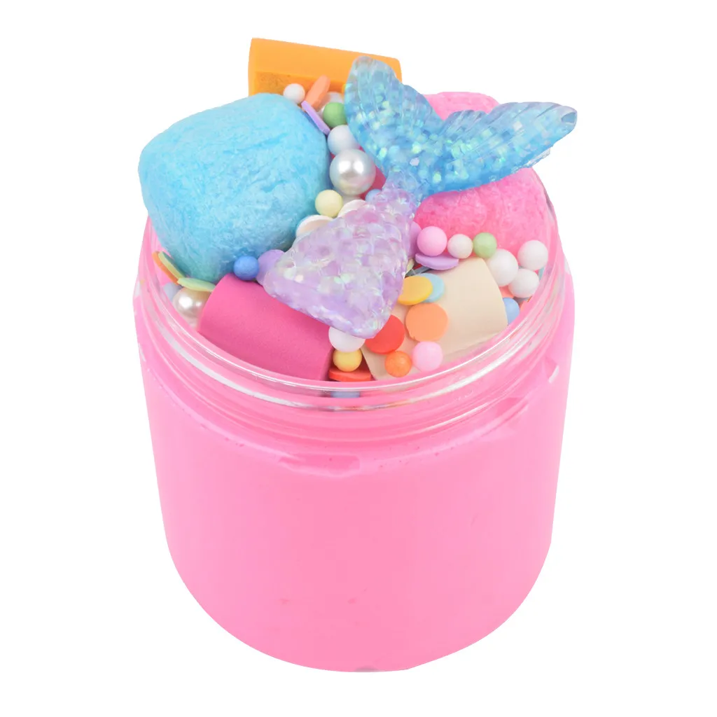 New Arrive 100ml Mud Mixing Cloud Slime Putty Scented Stress Kids Clay Toy slime container pate a modeler enfant W1004
