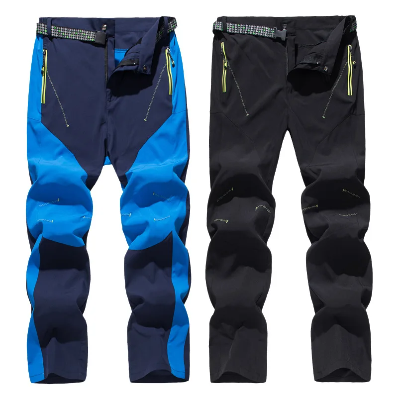 Pantalones de senderismo de secado rápido para hombre, pantalón transpirable elástico para senderismo, montañismo, pesca, novedad, Verano