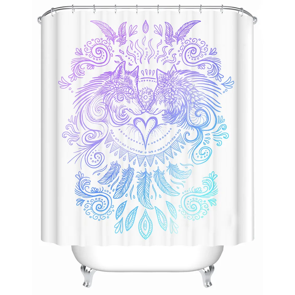 Цветочный Череп от SunimaArt занавеска для душа готический 3D Водонепроницаемый опасный Монстр занавеска для ванны с крючками для ванной комнаты 180x180 см