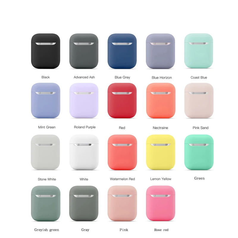 

New Silicone Cases for Airpods1 2nd Luxury Protective Earphone Cover Case for Apple Airpods Case 1&2 Shockproof Sleeve