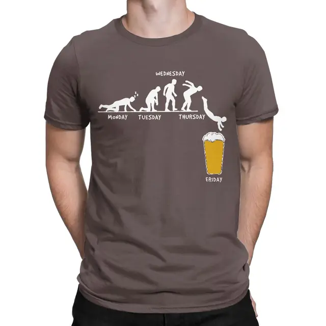 Week Craft Beer T Shirts Men Vintage 