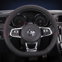 

D series Micro Fiber Leather Car Steering Wheels Covers 38CM Steering Wheel Hubs Car Styling,For GOLF JATTA D type Handlebars