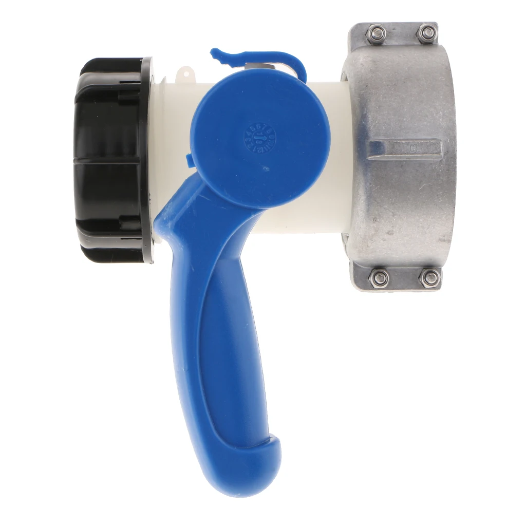Tote Tank Food Grade Drain Adapter (75mm to 55mm) Thread Hose Faucet Valve, IBC Tank Adapter