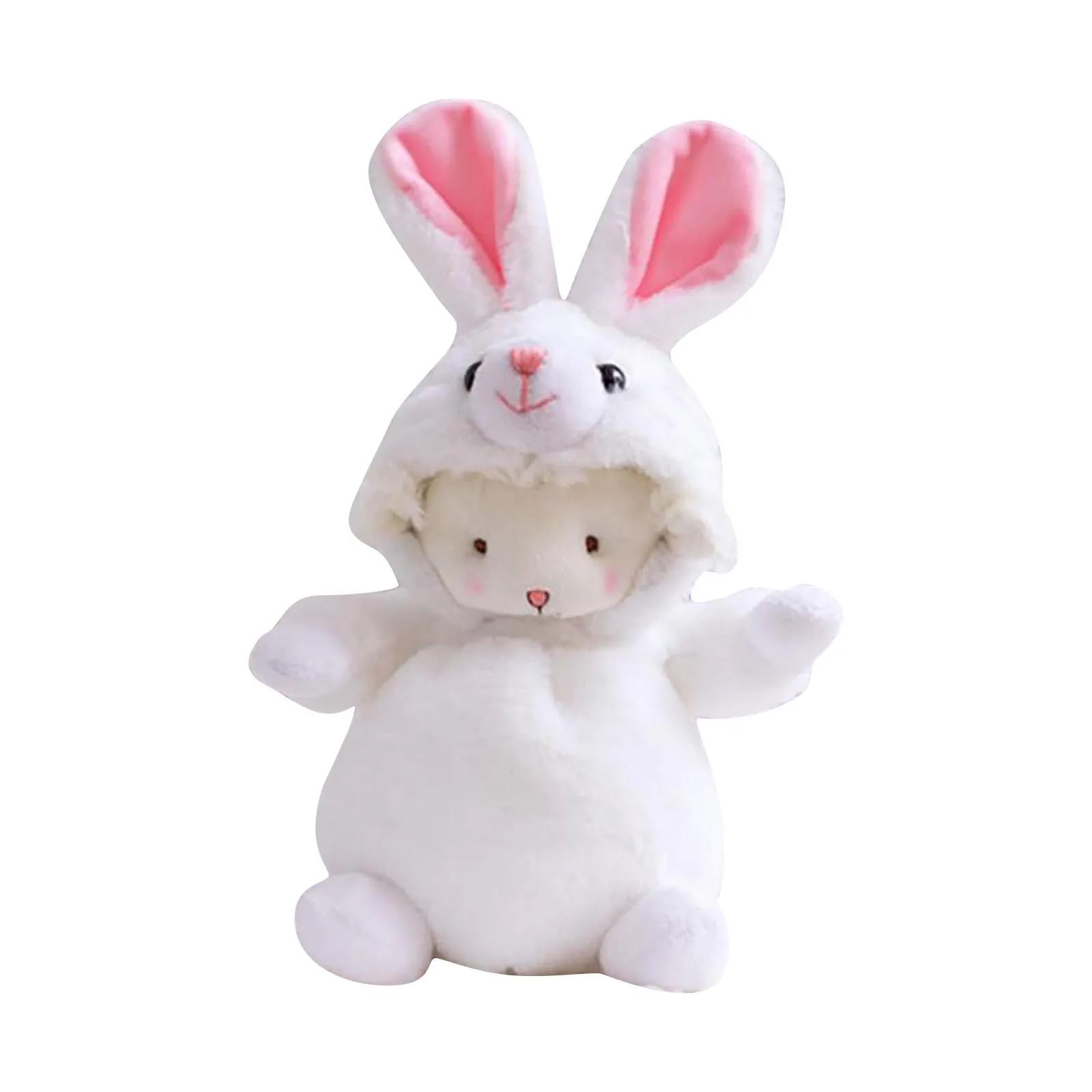 Cute Bunny Stuffed Toy Plush Toys Easter Cuddly Pacify A White Rabbit To Give Children Valentine's Day Holiday Gifts | Игрушки и