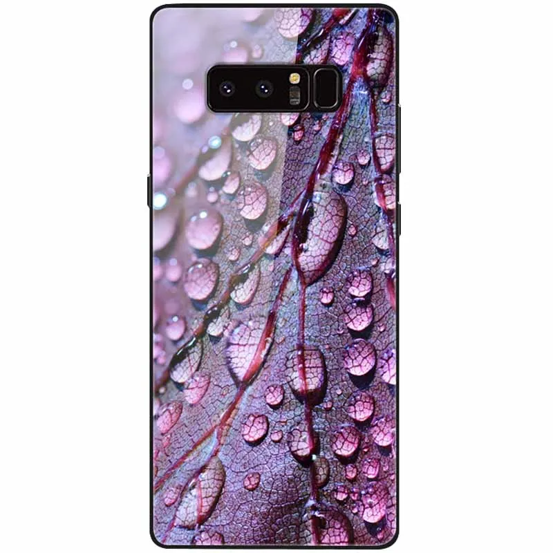 cute phone cases for samsung  Tempered Glass Cover For Samsung Note 8 Case Note9 Hard Protective Funda For Samsung Galaxy Note 10 Plus 9 Cases Luxury Bumper kawaii phone case samsung Cases For Samsung