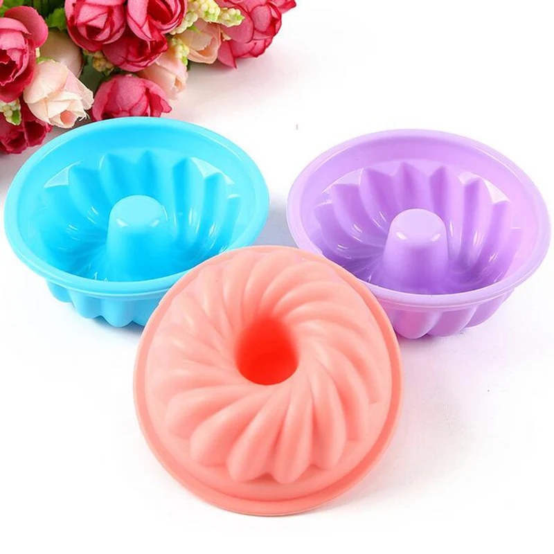 

3 Pcs DIY Silicone Cakes Summer Ice Cream Chocolate Baking 3D Moulds Garden Cup Pudding Jelly Handmade Soap Molds Home Tools