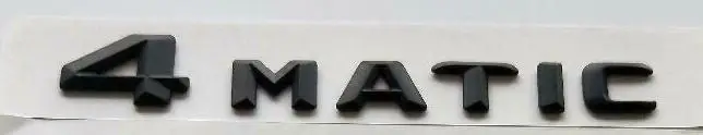 Matt Black 3D шрифт букв 4matic эмблемы для багажника автомобиля эмблемы для Mercedes AMG 4matic 14-16 - Цвет: Matt Black