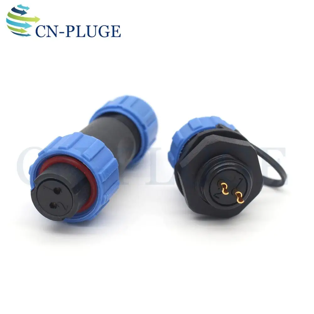 

SP13 IP68 Waterproof Aviation Connector 2\3\4\5\6\7\9 Pin Wire Connector Male Socket and Female Plug