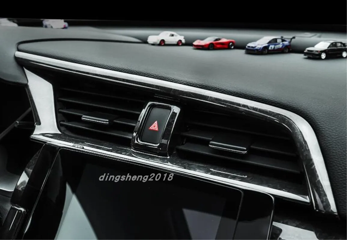 Модификация автомобиля аксессуары для автомобиля черная текстура полное украшение интерьера автомобиля Накладка для Honda Civic