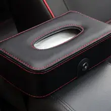 Автомобильный тканевый ящик козырек Тип PU Кожаный Автомобильный держатель для салфеток держатель салфетки автомобильный ящик для сиденья авто аксессуары козырек от солнца