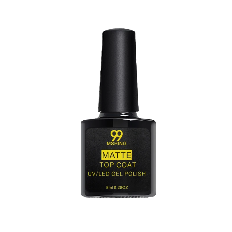 Matte Top Coat 8 мл УФ-гель для ногтей верхнее покрытие 2 шт. основа и верхнее покрытие Лаки гель для ногтей праймер длительное впитывание УФ гель для ногтей маникюр - Цвет: Matte Top Coat