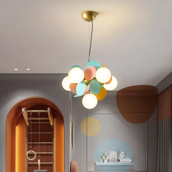 

Modern Chandelier Multicolored Flower Branch For Living Dining Room Chandeliers Ceiling Hanging Lights Bedroom Lighting Fixtures