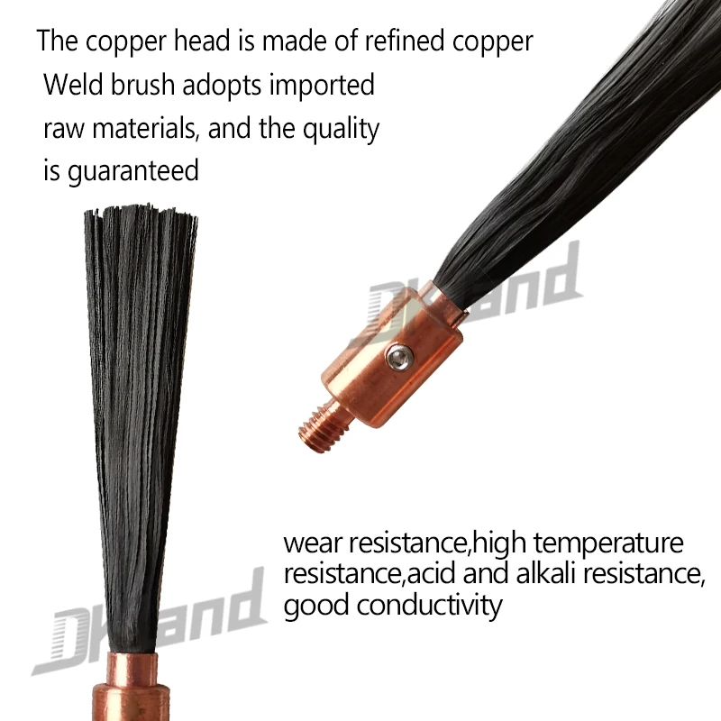 1pc/10pcs Polishing Brush Head For Stainless Steel Weld Bead Processor Welding Seam Cleaning Machine With M6/M8 Thread 2