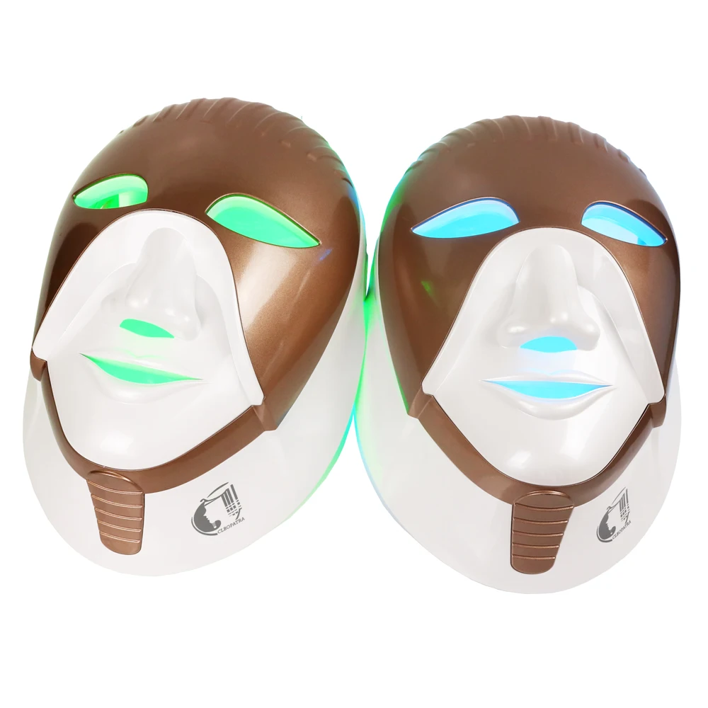 Rechargeable 8 Colors LED Light Photon Facial Neck Mask Wrinkle Acne Removal Skin Rejuvenation LED  - 4000181130234