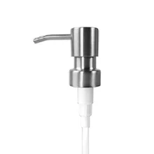 New 6 Types Pump Stainless Steel Soap Pump Bathroom Shower gel shampoo Liquid Lotion Dispenser Replacement Jar Tube#18