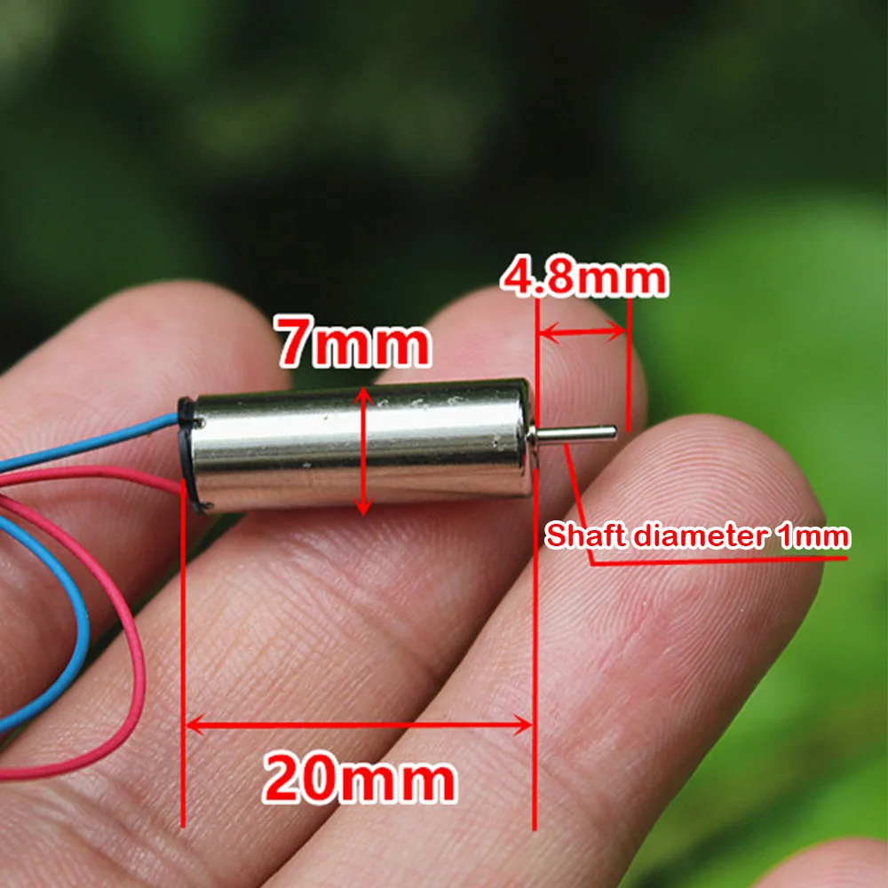 Details about   2Set/lot DC3.7V 7*20MM Micro 720 Coreless Brushless Motor 55000 RPM With 55MM 