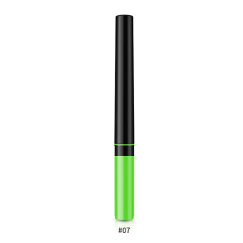 grass Women Eyeliner Waterproof Sweat Proof Eyeliner Not Blooming Matte Eyeliner Colorful FM88 - Color: grass