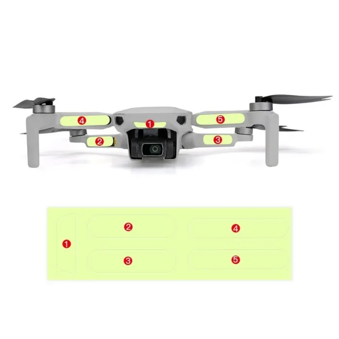 Которая светится ночью; Стикеры Серебристые декоротивная наклейка для DJI MavicMini дрона с дистанционным управлением SP99