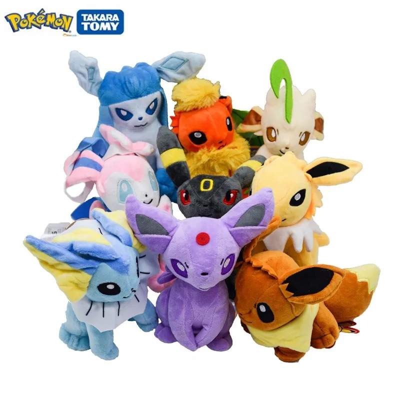 20 см игрушка покемон плюшевые куклы Glaceon Leafeon Umbreon Espeon из анимационного сериала