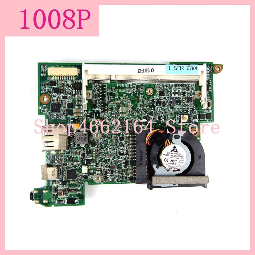 1008P With fan+heatsink REV1.2 Motherboard For ASUS Eee PC Laptop motherboard Mainboard fully tested Working | Компьютеры и офис