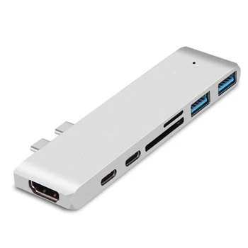 

4K HDMI 1000Mbps RJ45 Adapter Dock USB Hub USB Type C to Multi USB 3.0 Notebook Smartphone Expansion Converter
