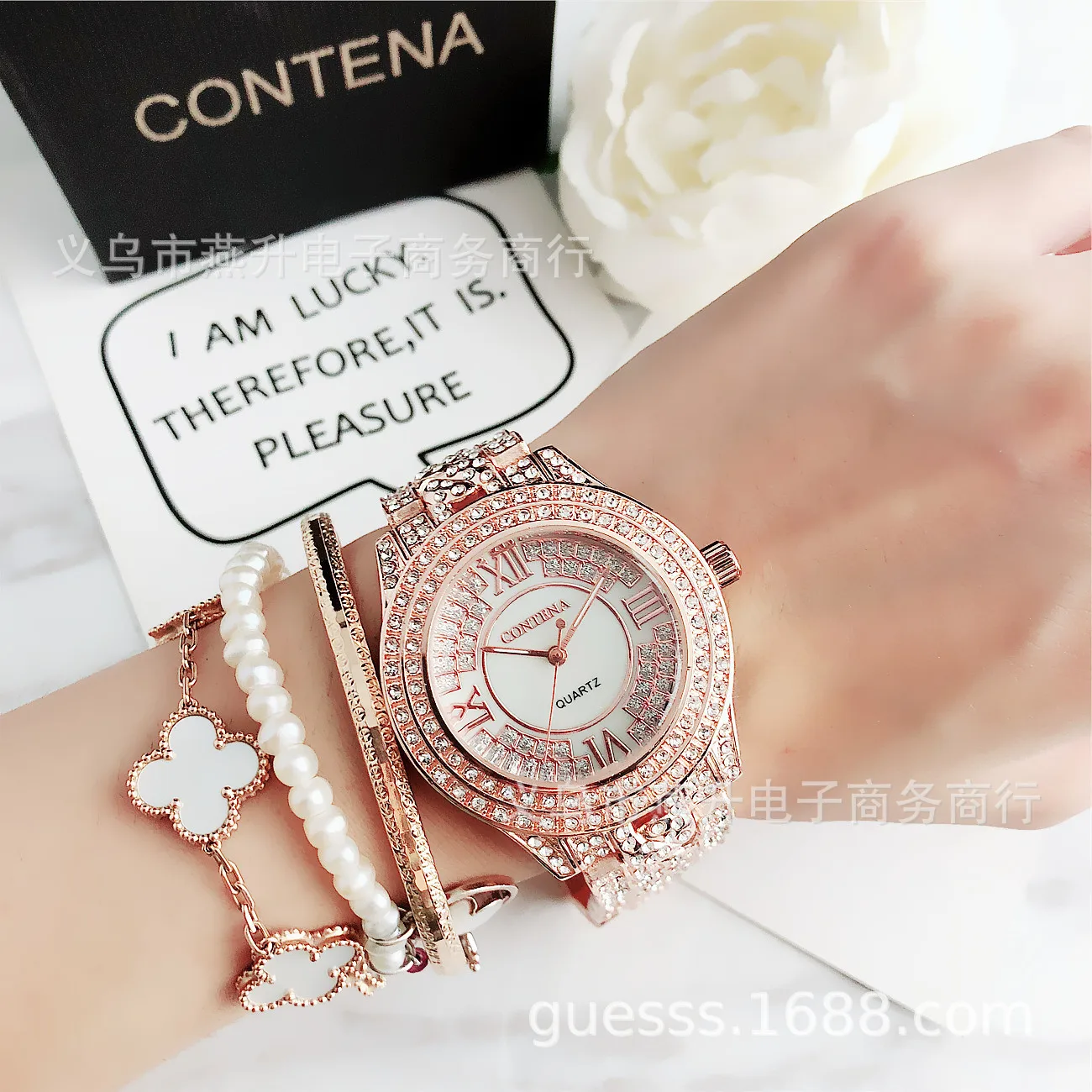 6721YY высококачественные роскошные бриллиантовые инкрустированные стальные полосы модные часы женские корейские модные популярные изысканные бриллиантовые раковины