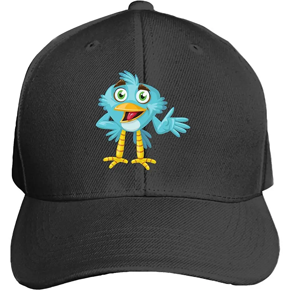 Птица синий клюв дикие глаза Snapback Кепка плоская купюра шляпы Регулируемая пустая Кепка s для мужчин и женщин