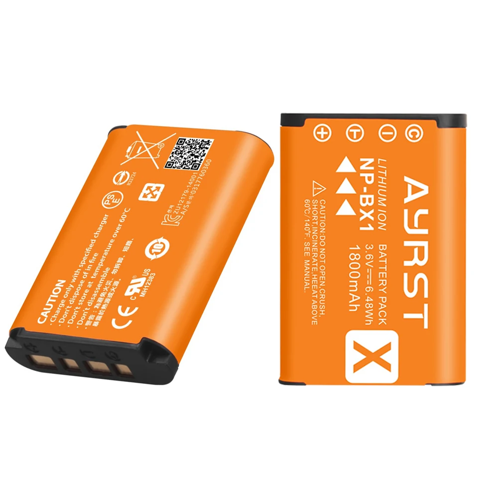 Np-Bx1 Npbx1 1800Mah Batteria Per Sony Vlog Zv-1 Rx100Vii Rx100Iv Rx100Iii Rx1Rii Hdr-As200 As300 Fdr-X3000 Dsc-Hx99 Macchina Fotografica