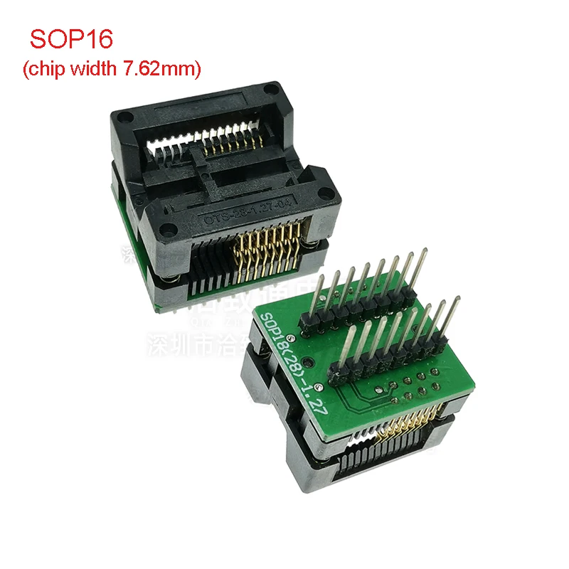 Processor Socket SOP8 Burn-in Socket 14/16/18/20/24/28 to DIP Wide and Narrow Body Chip Adapter IC Conversion Test Seat